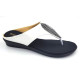 876 : Balujas White Flat Ladies Chappal