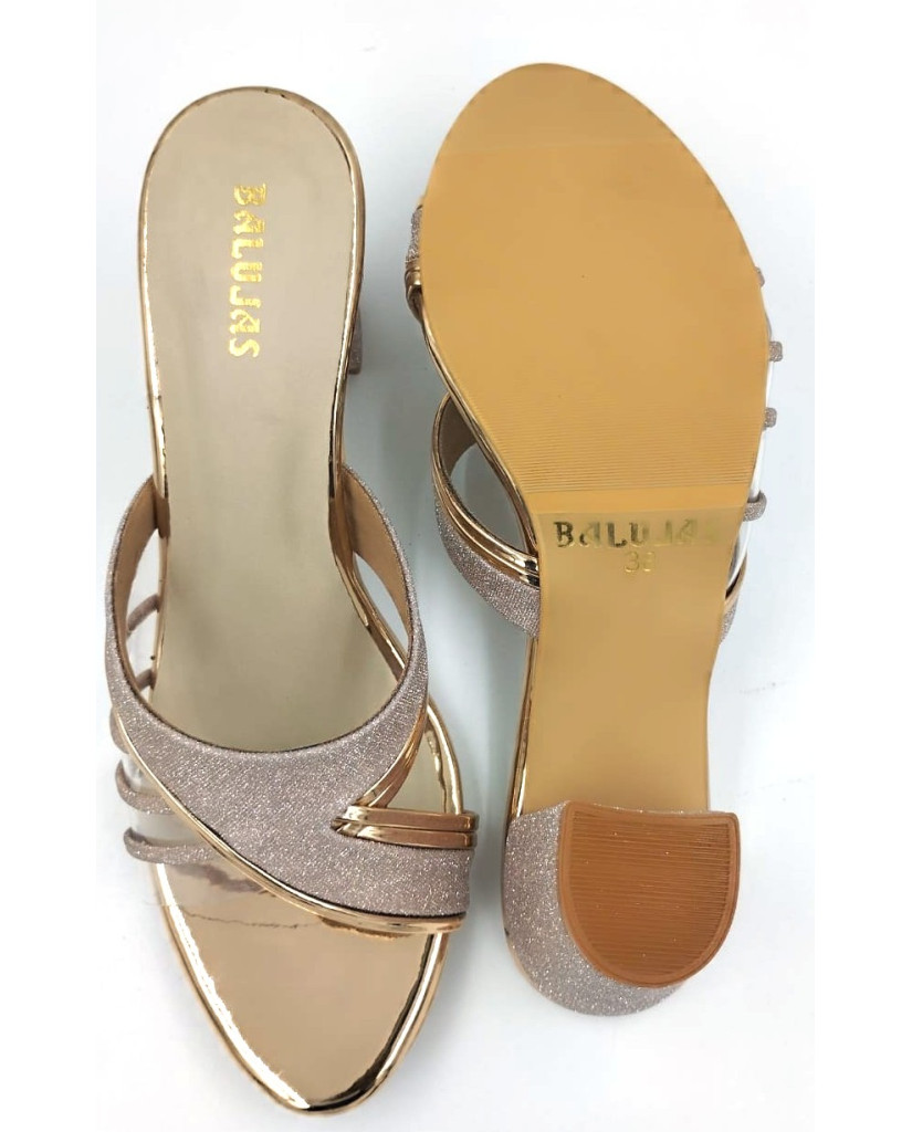 940 : Balujas Sultan Block Heel Ladies Slipper