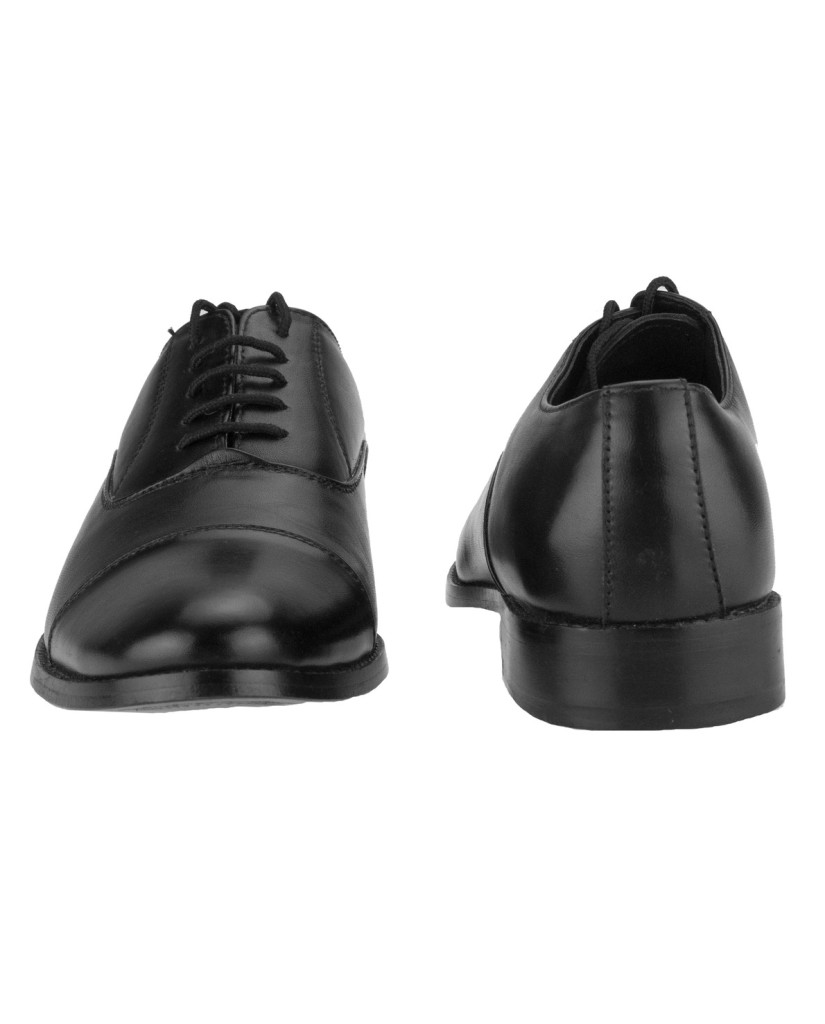 1003 : Balujas Black Men Formal Leather Shoes