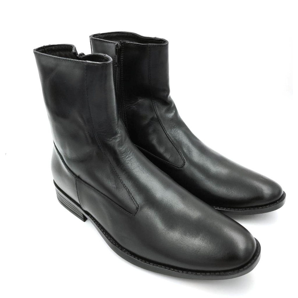 1020 : Balujas Black Men's Leather Boot