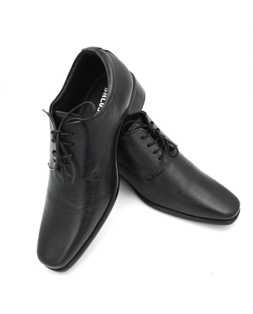 SM-06 : Balujas Black Men Formal Leather Shoes