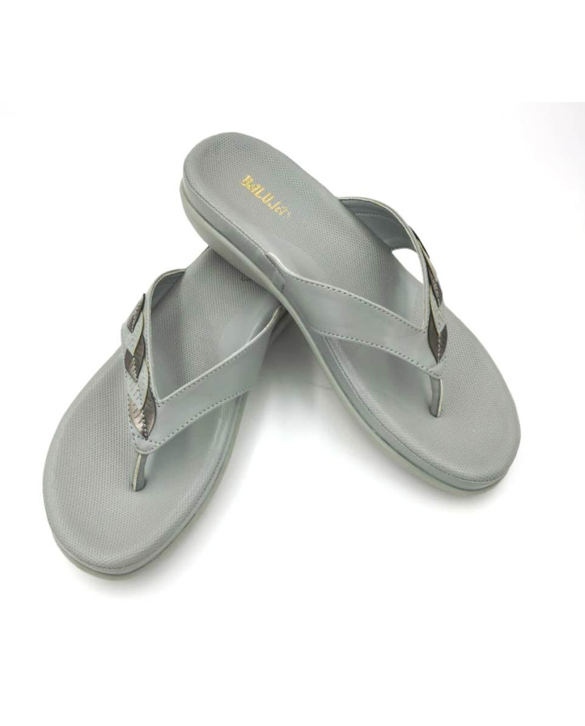 F45-5515 : Balujas Grey Ladies Chappal