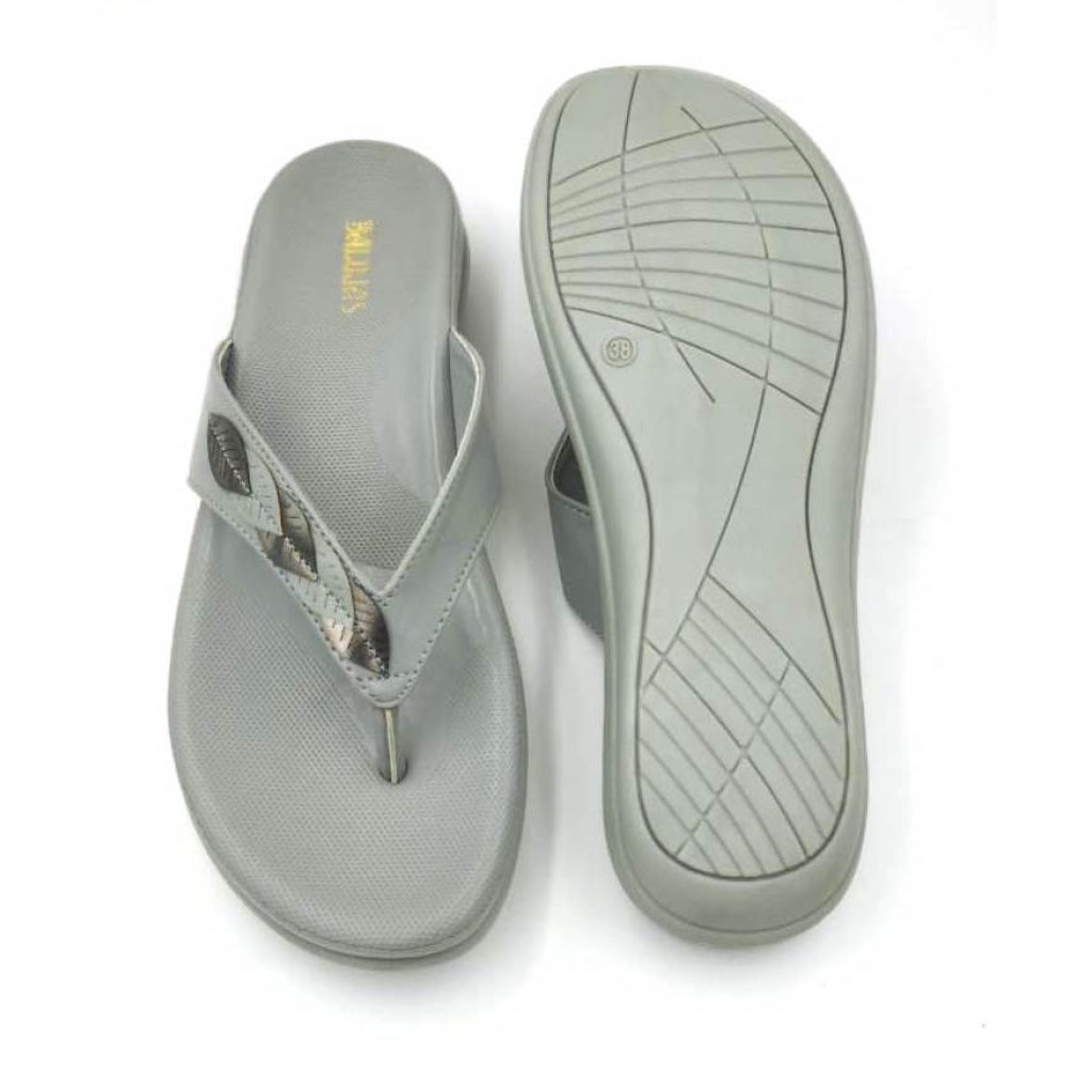 F45-5515 : Balujas Grey Ladies Chappal