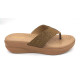 HOS-186 : Balujas Beige Wedge Heel Chappal