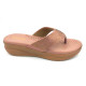 HOS-186 : Balujas Peach Wedge Heel Chappal