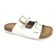 Bal-250 : Balujas White Flat Ladies Slipper 