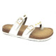 Bal-278 : Balujas White Flat Ladies Chappal